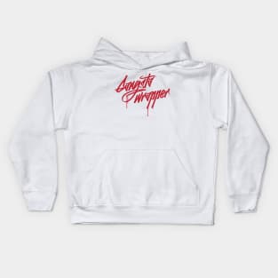 Gangsta Wrapper graffiti style word play Christmas Kids Hoodie